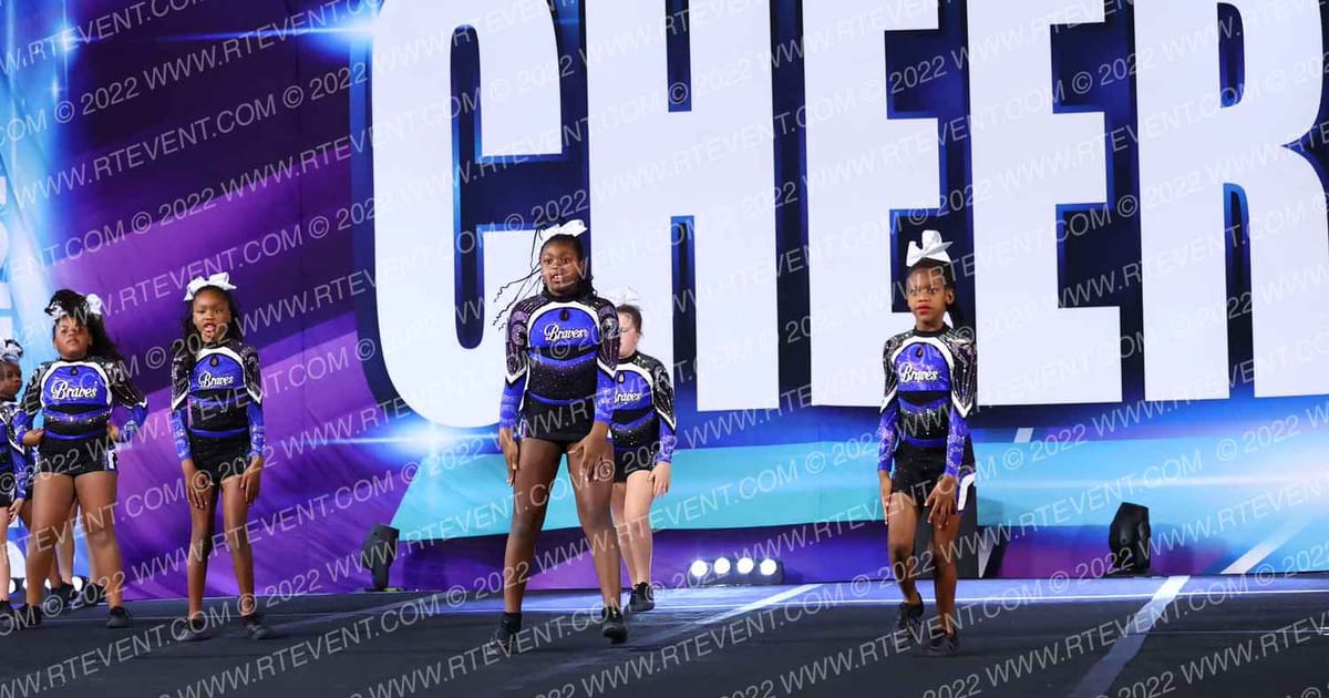 Royal Braves Cheer Athletics Gems · Cheersport Oaks Classic