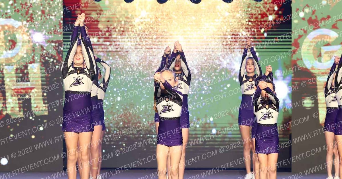 Periwinkle Express Cheer · Gold Rush Ft Worth