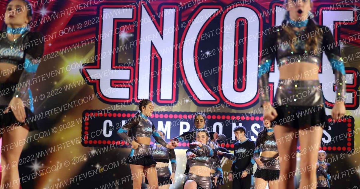 Cheer Militia All Stars Blue Angels · Encore Baltimore Showdown DIDII
