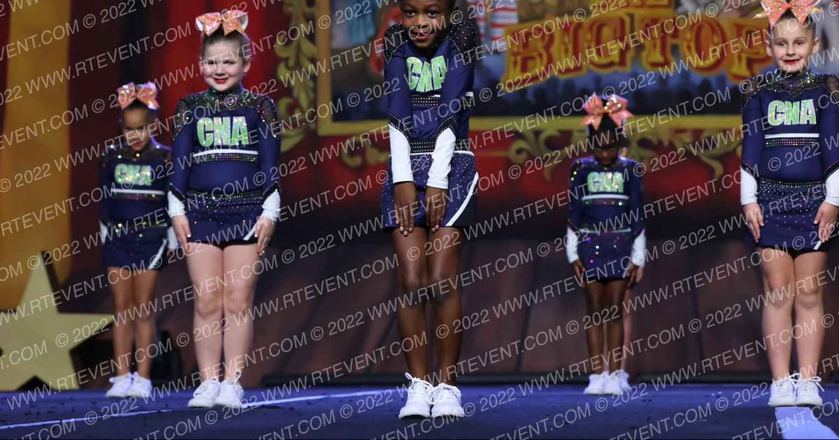 Cheer Nation Athletics Tiny Tangerines · Battle under the Big Top