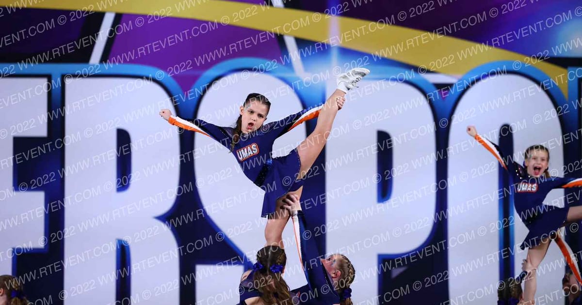 Upper Merion All Stars Turquoise · Cheersport Oaks Classic