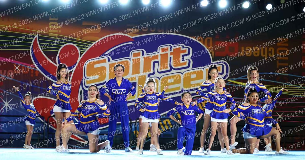 Fire Cheer Allstars Blue Angels · Spirit Cheer Orlando