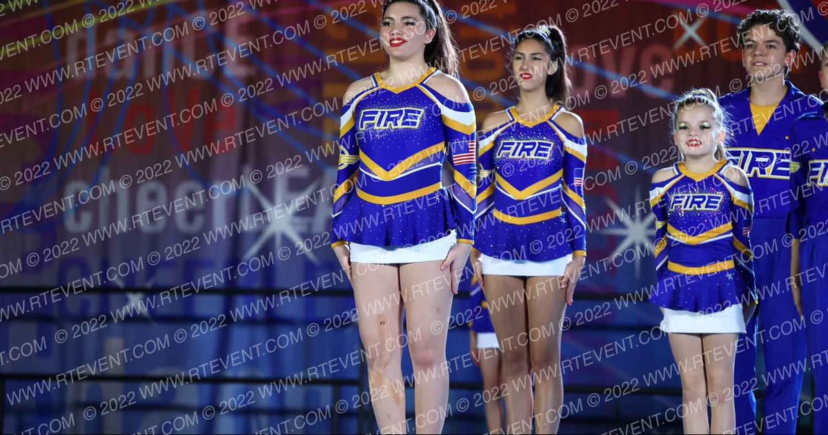 Fire Cheer Allstars Blue Angels · Spirit Cheer Orlando