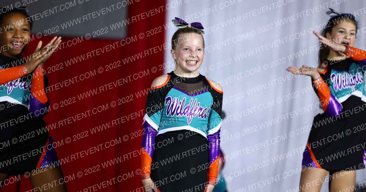 Cheer Spirit Colorado Wildfire Flames · CHAMPS Grand Nationals DIDII
