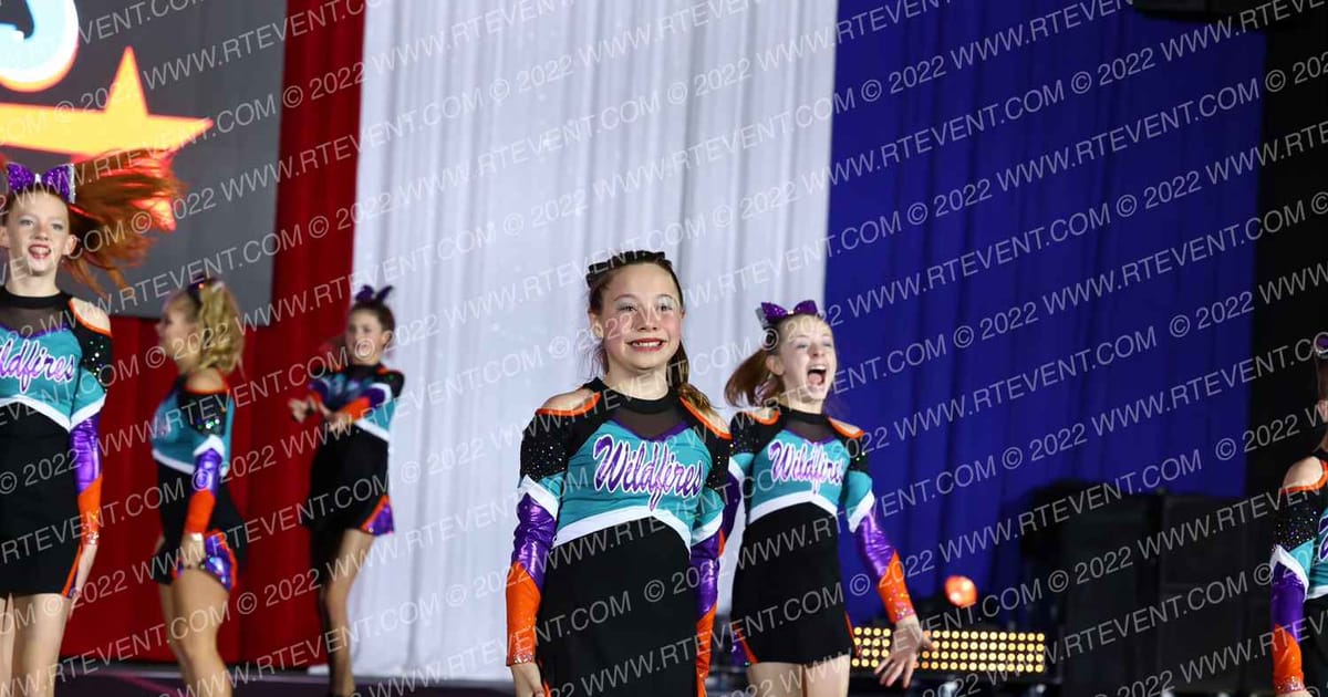 Cheer Spirit Colorado Wildfire Flames · CHAMPS Grand Nationals DIDII