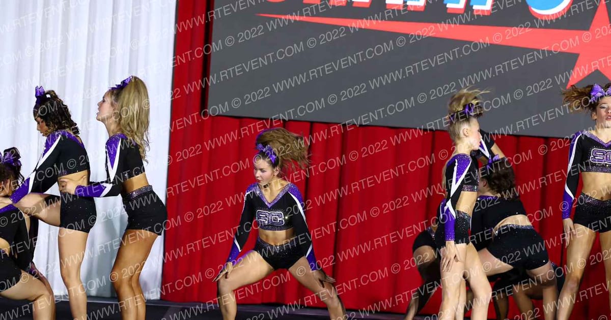 South Coast Cheer Scarlet · CHAMPS Grand Nationals DIDII