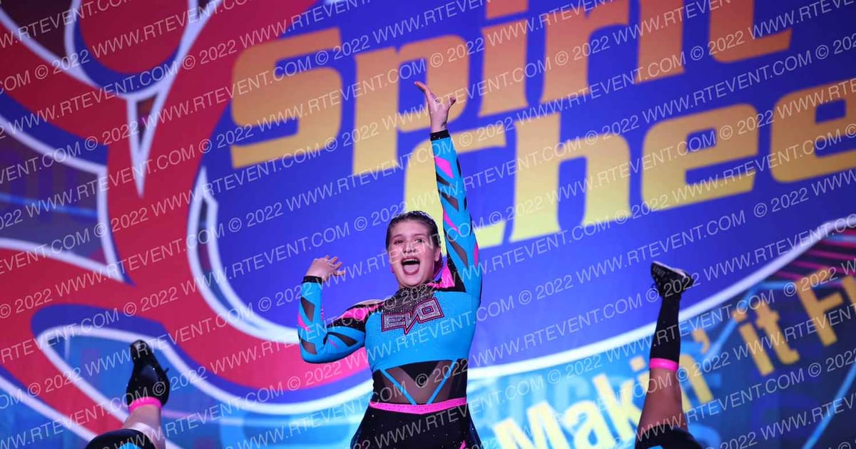 Evolution Cheer Teal Rage · Spirit Cheer Super Nationals