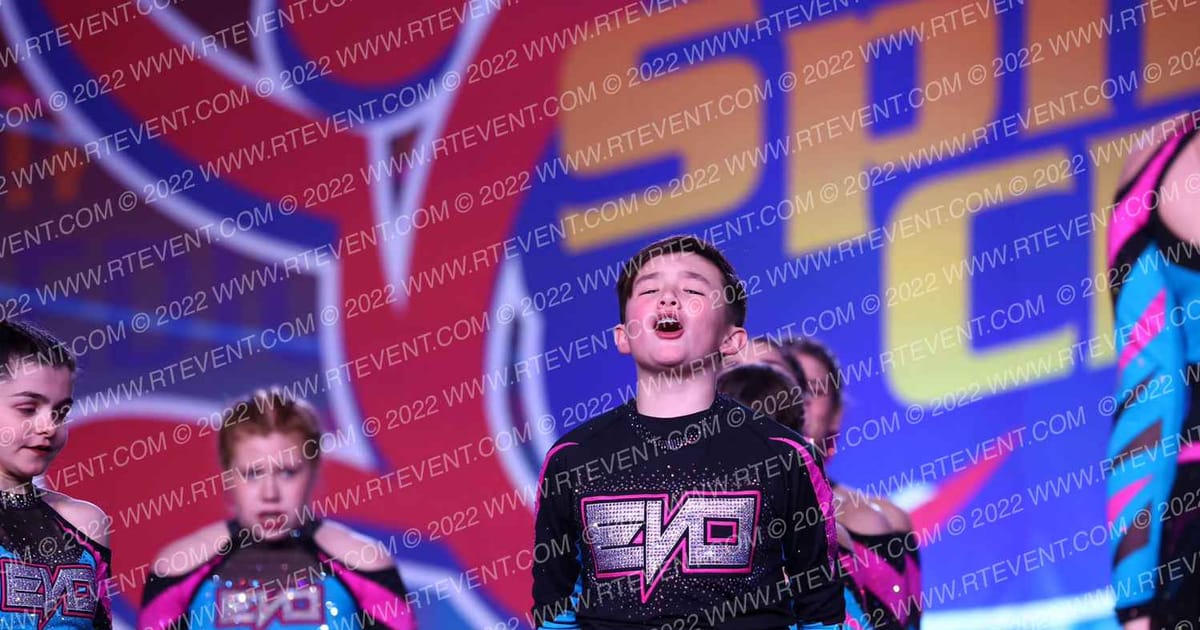 Evolution Cheer Teal Shock · Spirit Cheer Super Nationals
