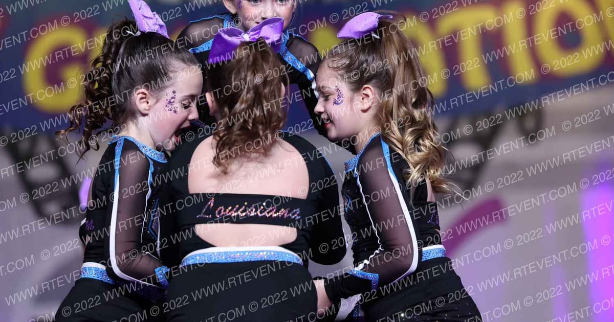 Louisiana Cheer Force Lavender · Mardi Gras Grand Nationals