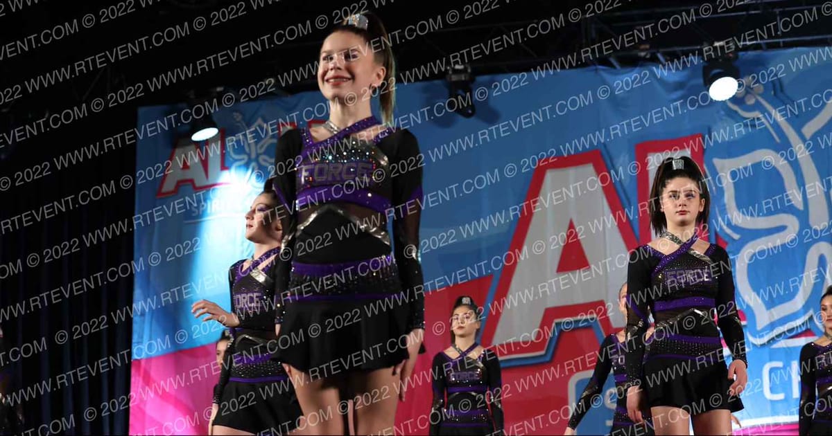 Express Cheer Force Purple Reign · Aloha Worcester Showdown
