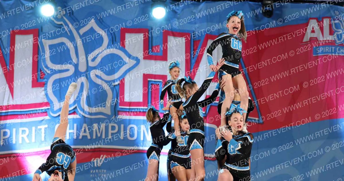 Gravity Cheer Starbursts · Aloha Worcester Showdown