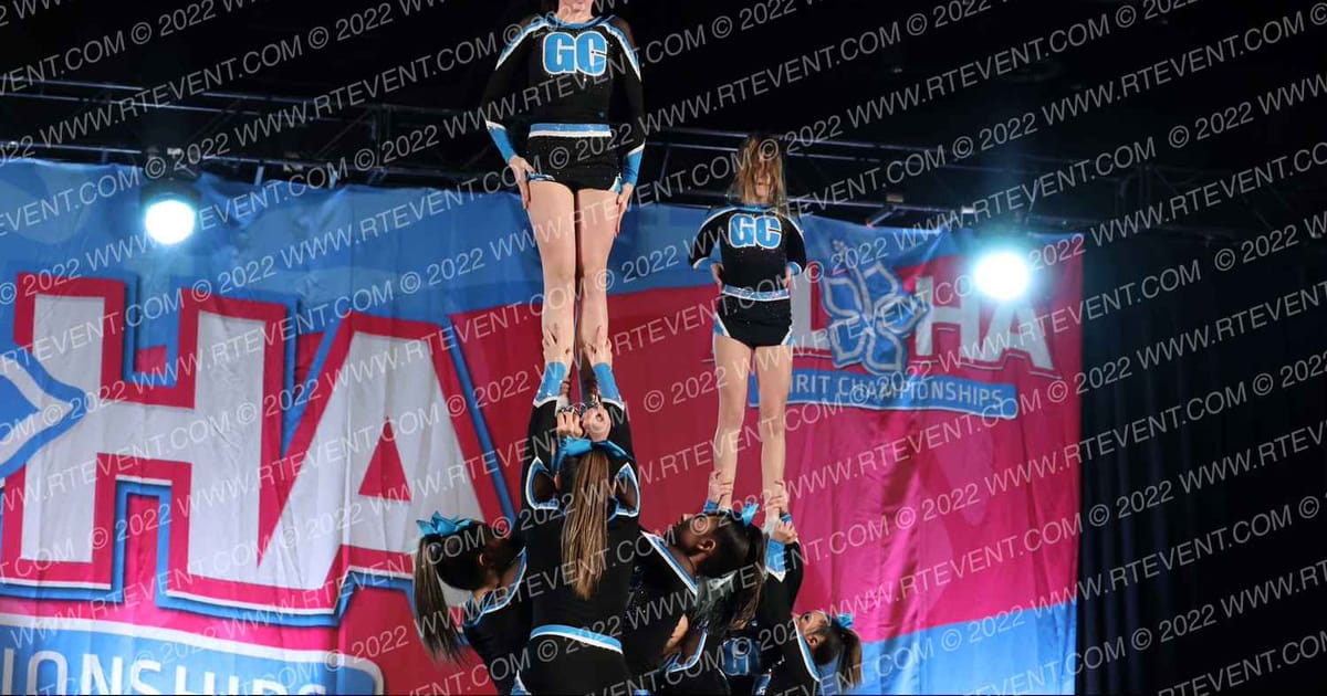 Gravity Cheer Lady Stars · Aloha Worcester Showdown