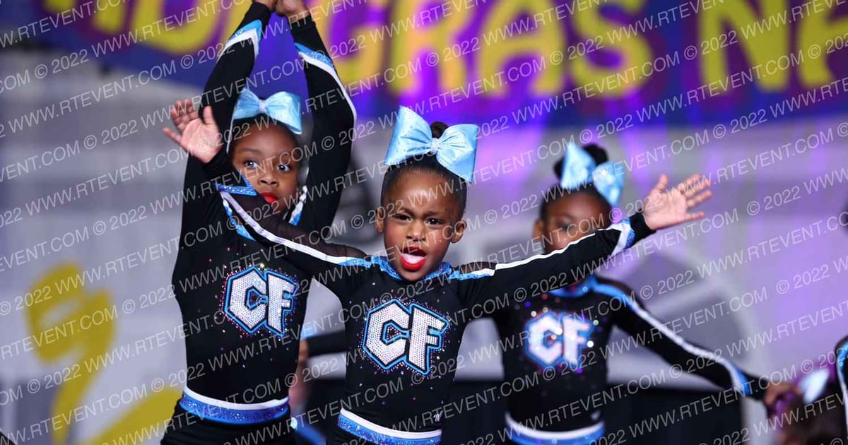 Louisiana Cheer Force Baby Blue · Mardi Gras Grand Nationals