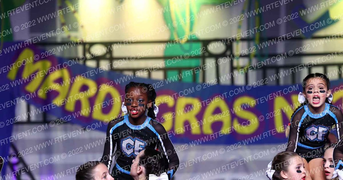 Louisiana Cheer Force Ruby Red · Mardi Gras Grand Nationals