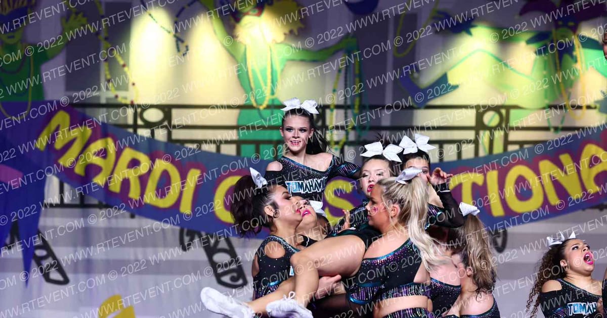 Tribe Cheer Tomahawks · Mardi Gras Grand Nationals