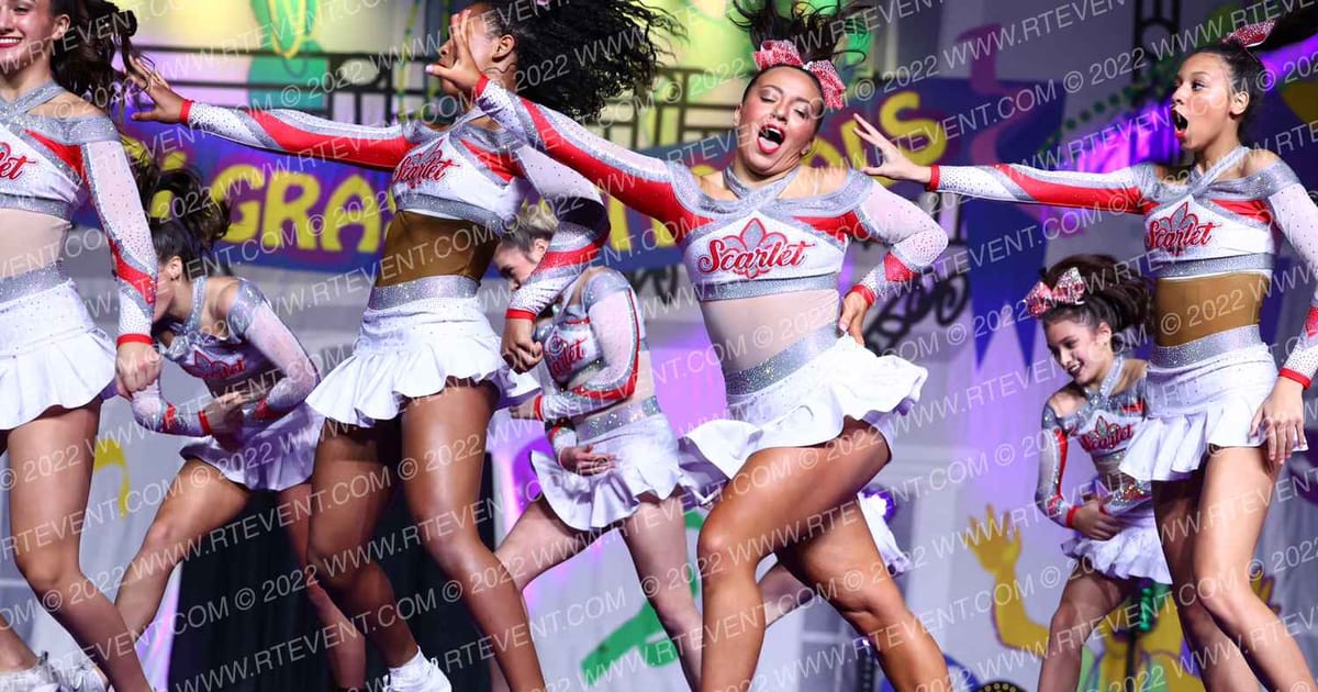 LA Cheerz Allstarz Scarlet · Mardi Gras Grand Nationals