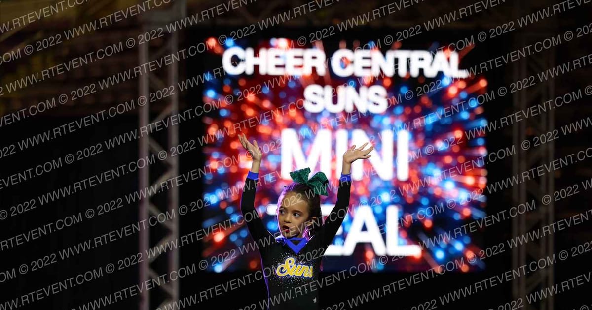 Cheer Central Suns Mini Teal · Spirit Sports Colorado Springs Nationals