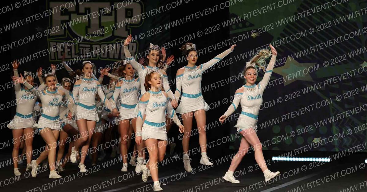 Cheer Sport Sharks - Kitchener Smallfin Sharks · Feel The Power East FIXED