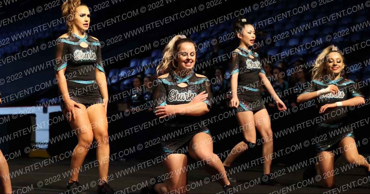 Cheer Sport Sharks - Kitchener Grey Reef Sharks · Feel The Power East FIXED