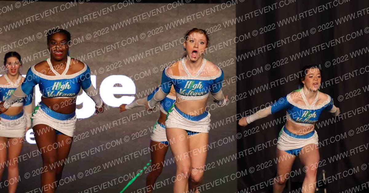 High Voltage Cheer Power Surge · Rockstar NV KC Grand Nationals