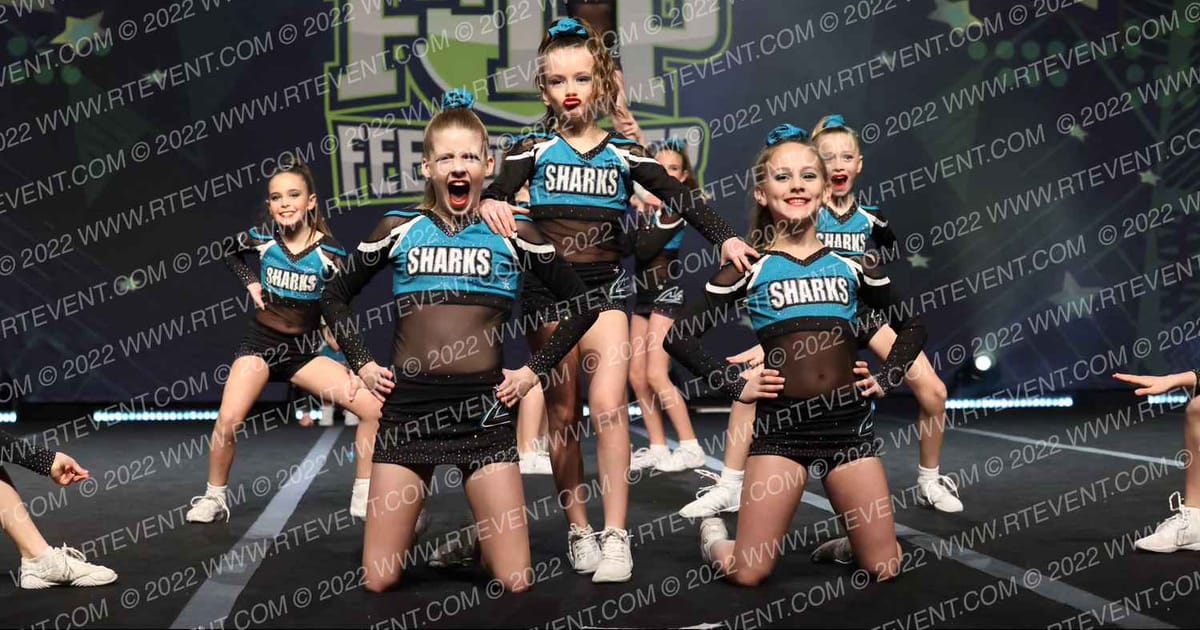 Cheer Sport Sharks - Ancaster Harlequin · Feel The Power East FIXED