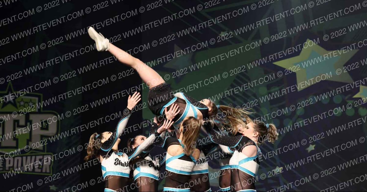 Cheer Sport Sharks - Kitchener Caribbean Sharks · Feel The Power East FIXED