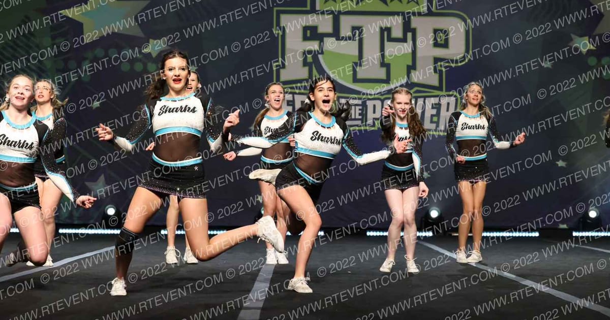 Cheer Sport Sharks - Kitchener Hammerhead Sharks · Feel The Power East FIXED