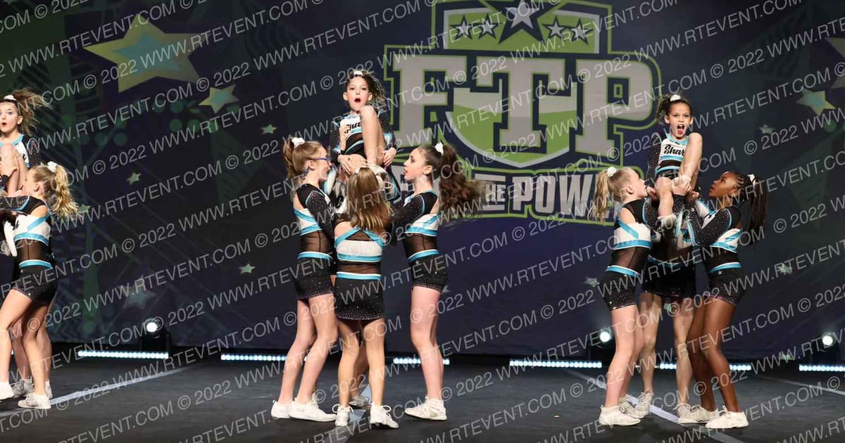 Cheer Sport Sharks - Kitchener Wobbegong Sharks · Feel The Power East FIXED