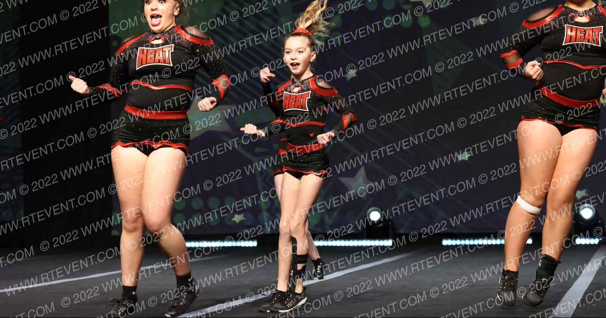 London Heat Cheerleading Red Hot · Feel The Power East FIXED