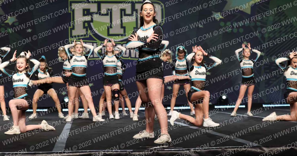 Cheer Sport Sharks - Kitchener Crown Sharks · Feel The Power East FIXED