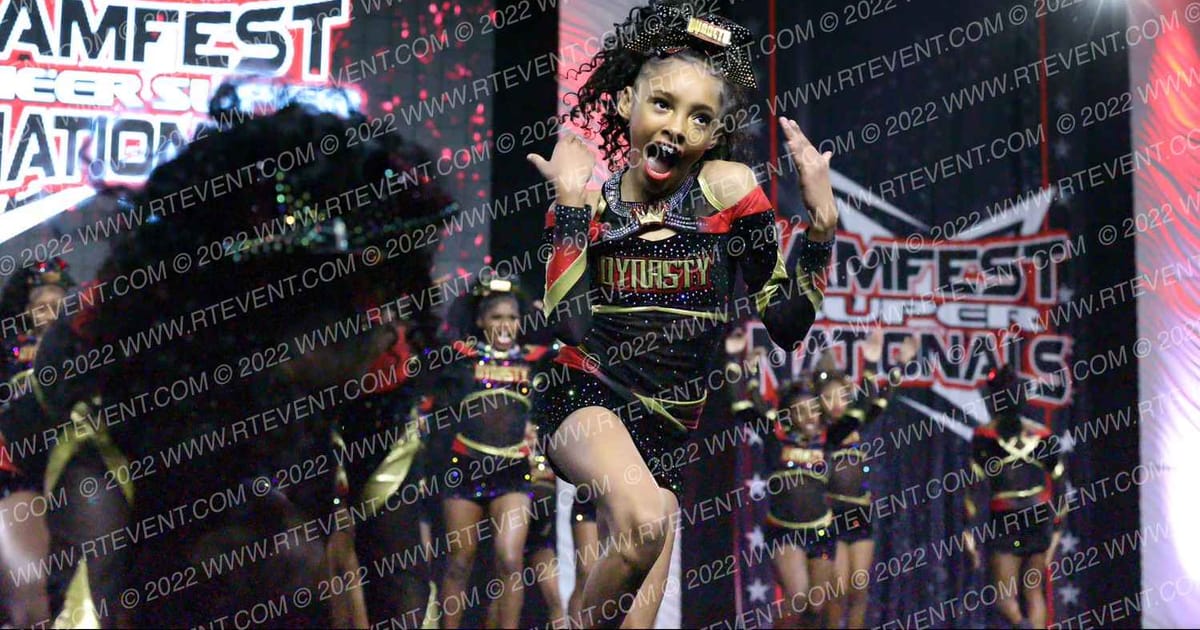 Dynasty Spirit Elite All Star RED FLAMES · Cheer SUPER Nationals