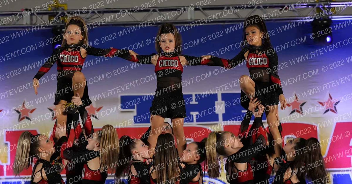 Chico Cheer All Stars FIRE · The American Championships San Jose Pac West Grand Nationals
