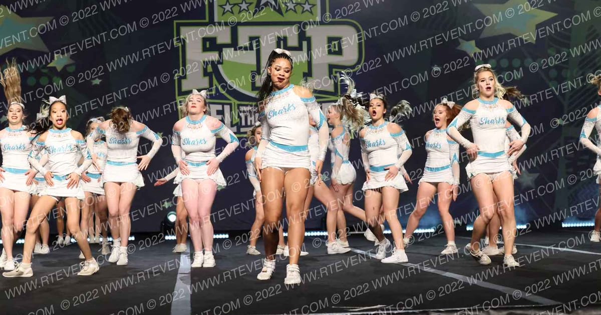 Cheer Sport Sharks - Kitchener Smallfin Sharks · Feel The Power East FIXED