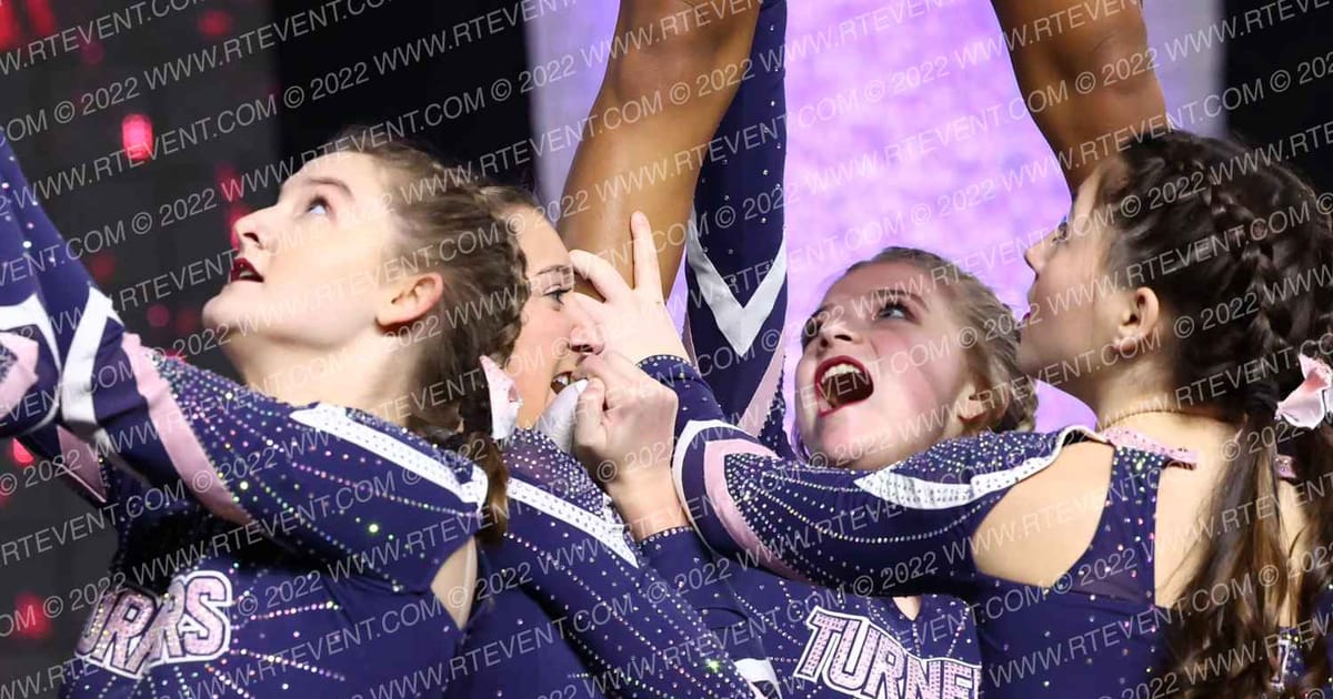 Turners All Stars Electric Blue · Cheer SUPER Nationals