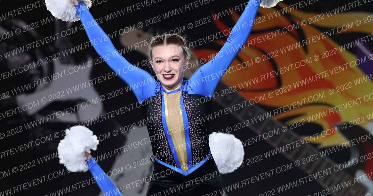 Adrenaline All Stars VORTEX Junior Small Pom · Hard Rockin National Dance Championships