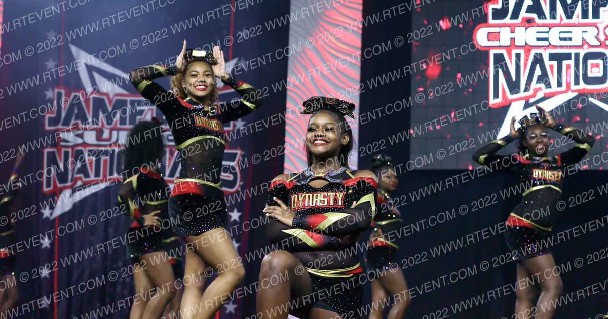 Dynasty Spirit Elite All Star RED FLAMES · Cheer SUPER Nationals