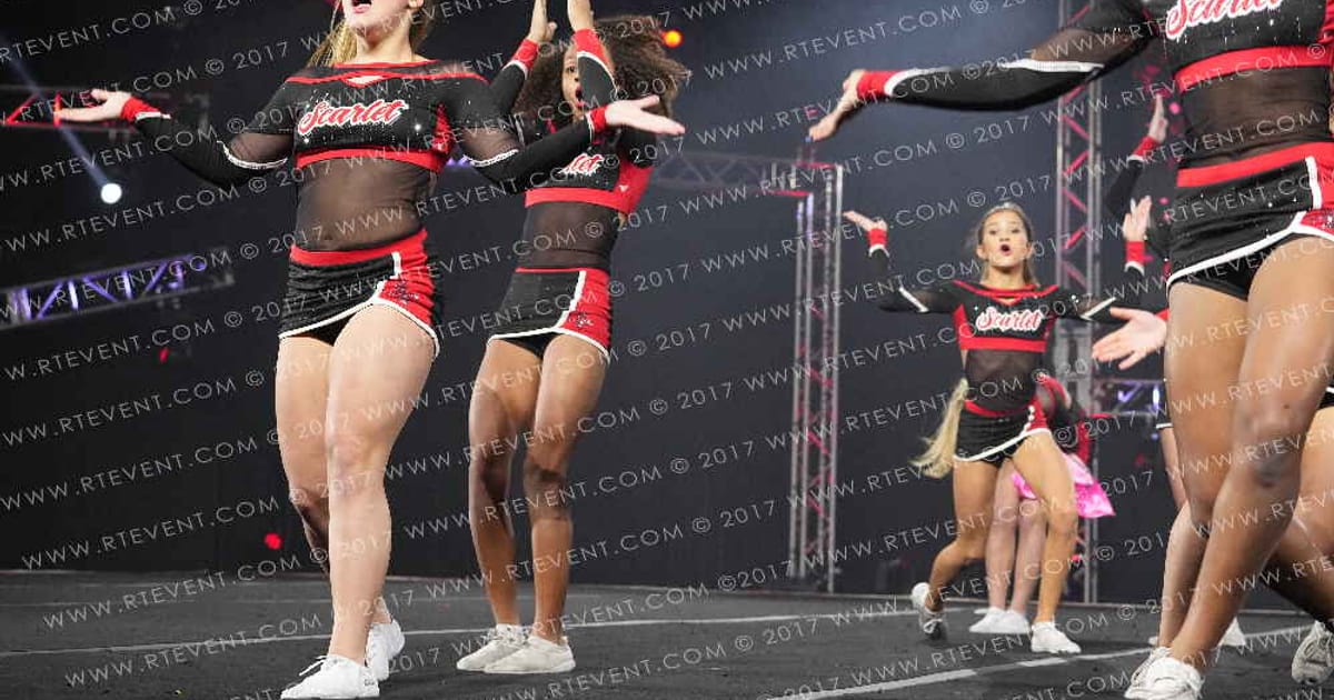 LA Cheerz Allstarz Scarlet · JAMFest Cheer Super Nationals