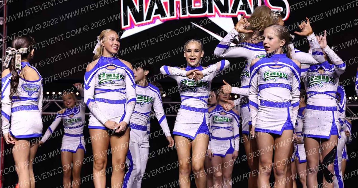The Stingray All Stars Green · Cheer Super Nationals
