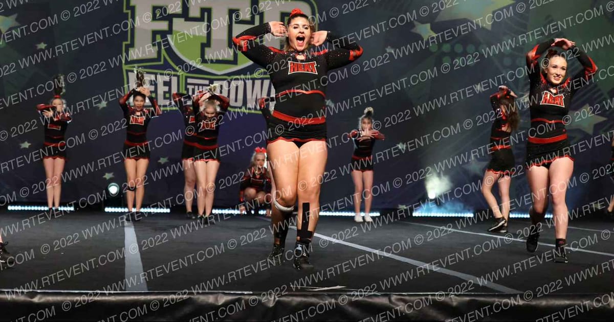 London Heat Cheerleading Red Hot · Feel The Power East FIXED