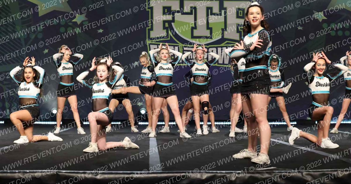 Cheer Sport Sharks - Kitchener Crown Sharks · Feel The Power East FIXED