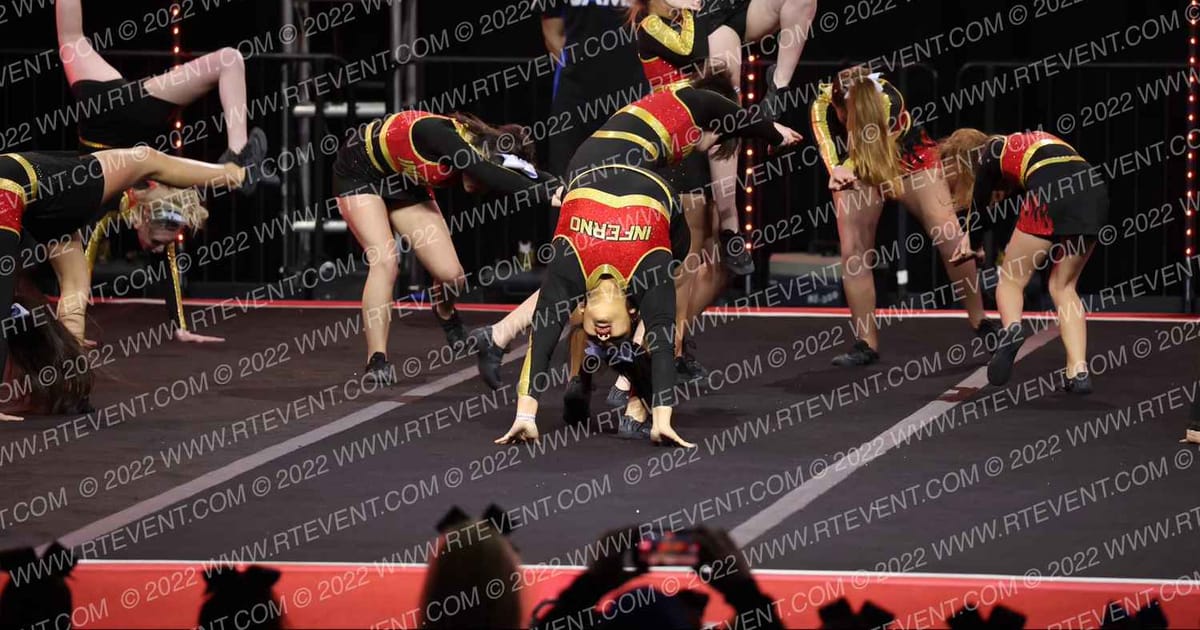 OAKDALE INFERNO CHEER BLACK ICE · SUNDAY NA Nationals