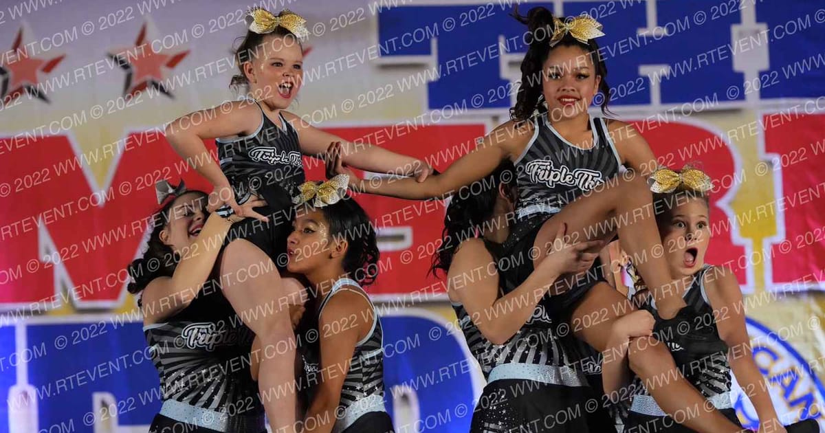 Triple Threat Cheer ROYAL STARS · The American Championships San Jose Pac West Grand Nationals