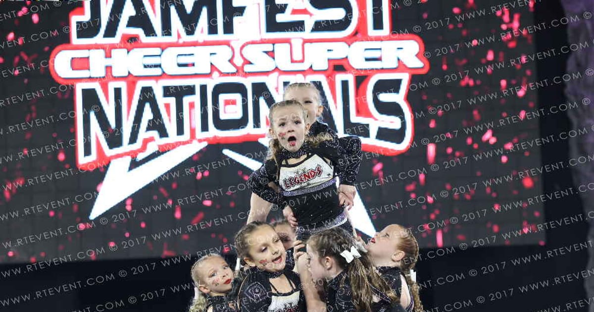 Legends Cheer Academy II Green Hearts · JAMFest Cheer Super Nationals