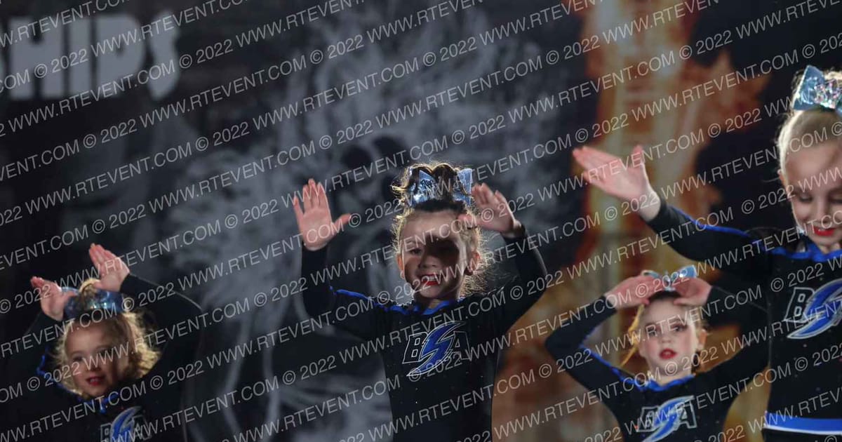 BLUE STORM ATHLETICS RAINDROPS · Hard Rockin National All Star Cheerleading Championships