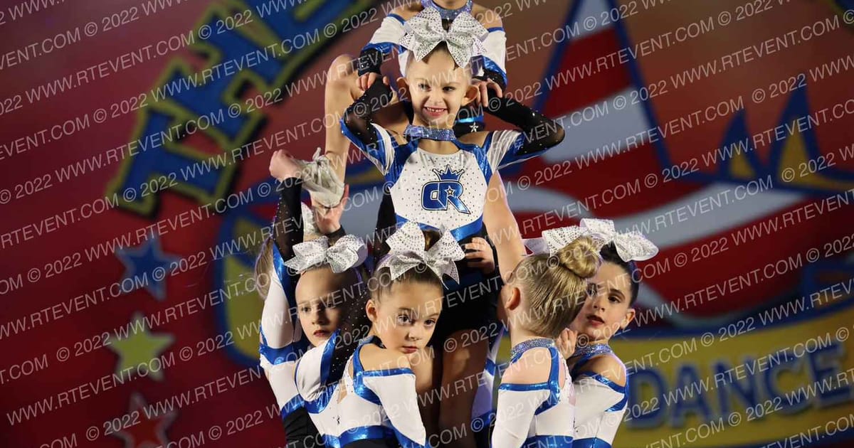 Cheerletics Royalty TINY TOOTSIES · The American Masters Baltimore Nationals FIXED