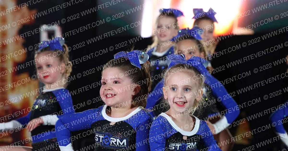 Perfect Storm Allstars Mini Midnight · Hard Rockin National Cheerleading Championships