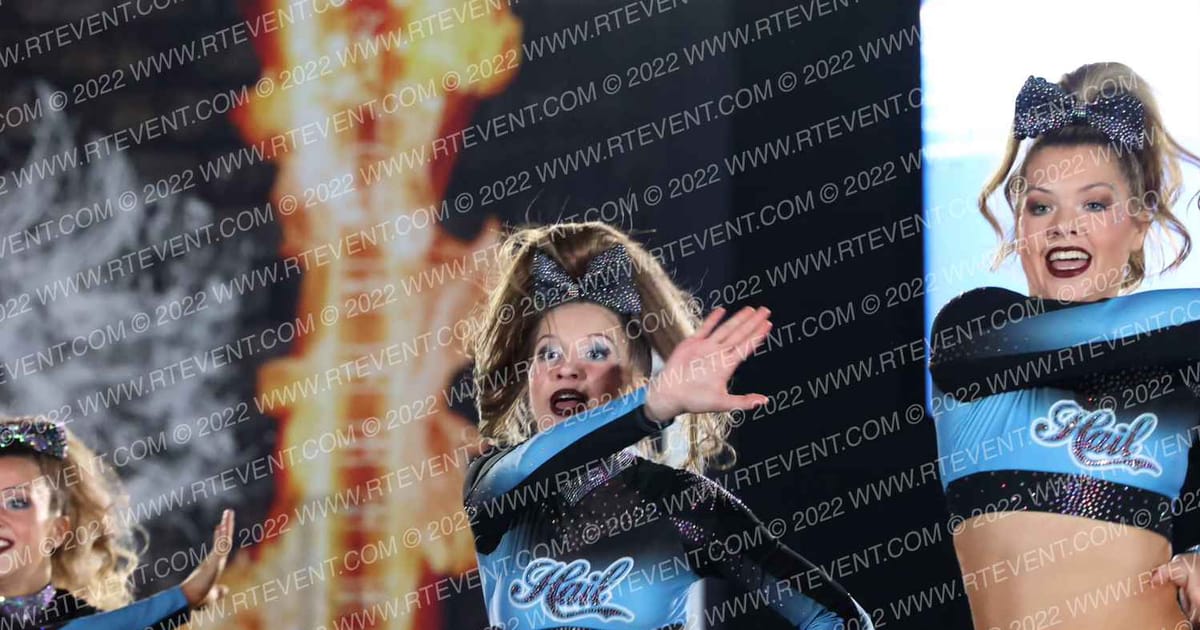 Fire and Ice Allstars Hail · Hard Rockin National Cheerleading Championships