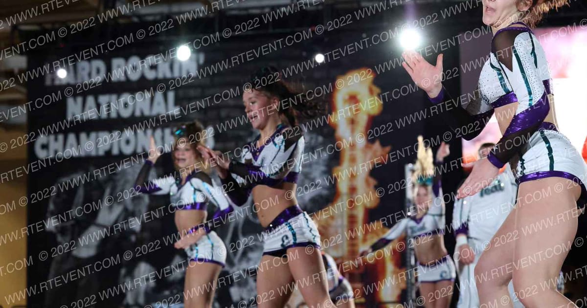Charlotte Allstar Cheerleading Teal · Hard Rockin National Cheerleading Championships