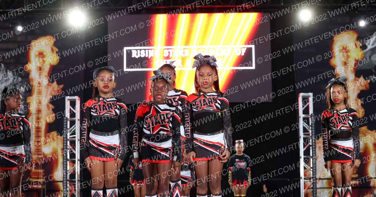 RISING STARS ACADEMY OF CHEER & DANCE WHITE ICE · Hard Rockin National Cheerleading Championships