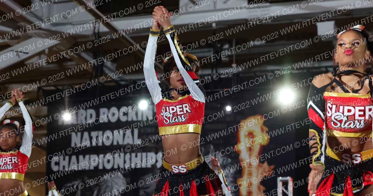 RISING STARS ACADEMY OF CHEER & DANCE SUPERSTARS · Hard Rockin National Cheerleading Championships